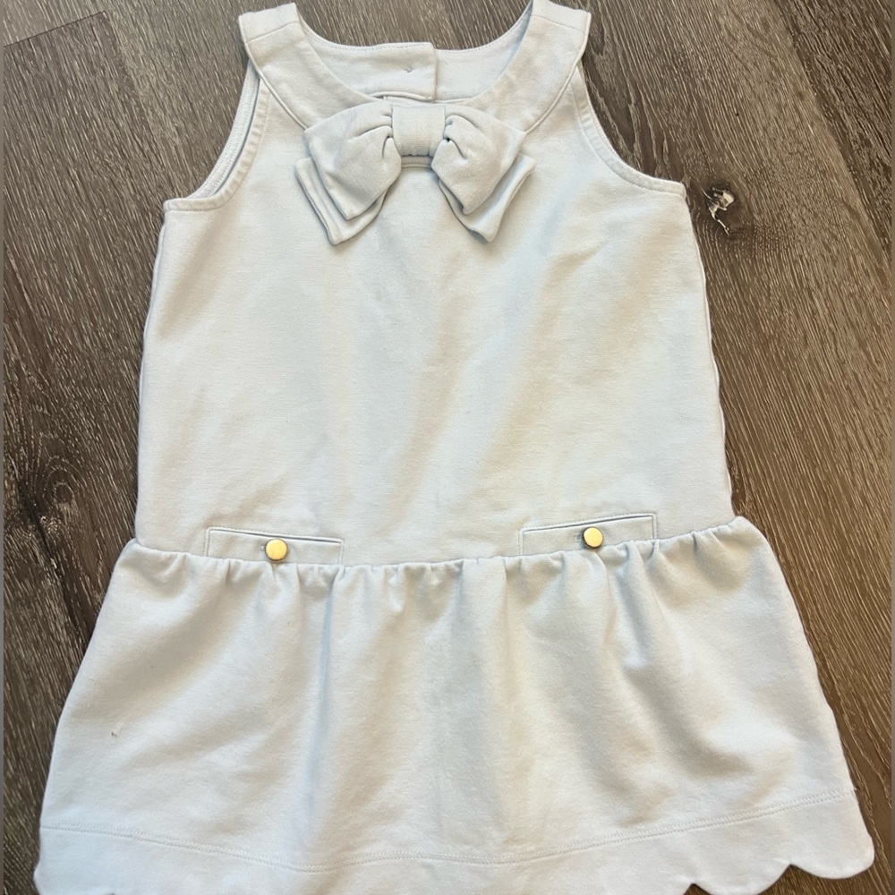 Janie and Jack Cream Dress with Bow